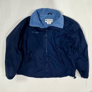 Vintage Columbia Jacket Women XL Fleece Lined Blue